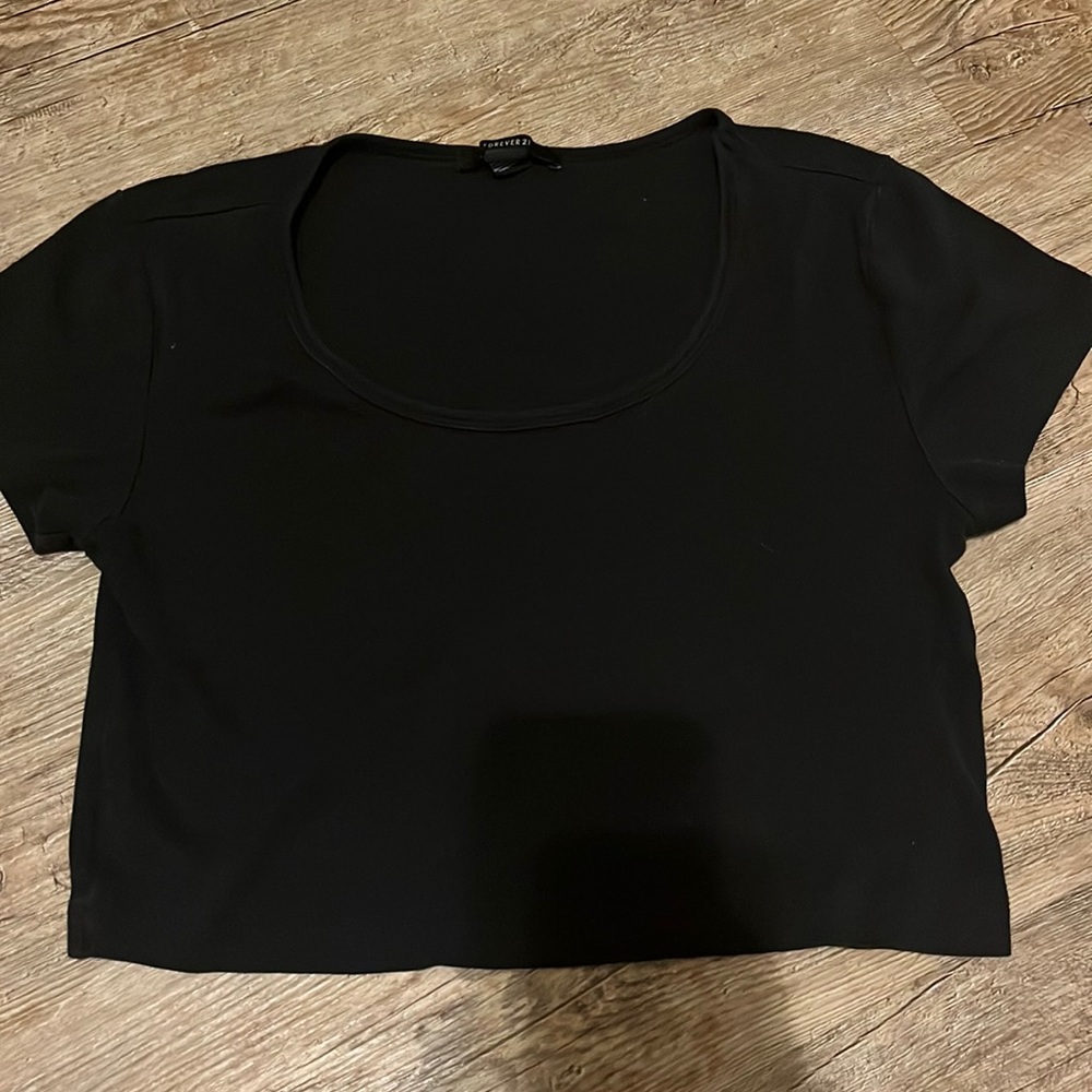 Black Extreme Crop Top